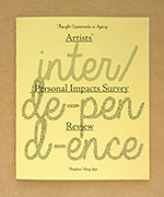interdependence zine cover: thought experiments in agency. artists' personal impacts survey review. christine wong yap.