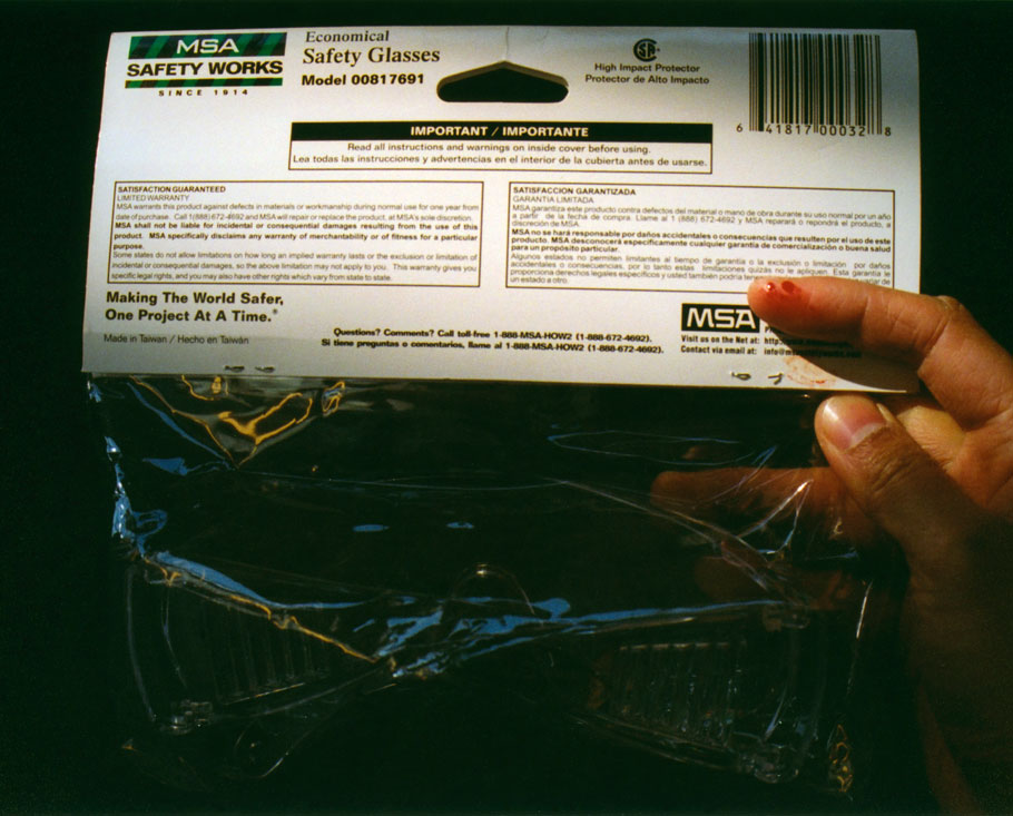 Stapled, from the From Bad to Worse series, 2006,  Epson Ultrachrome print, 20 x 16 inches / 51 x 41 cm